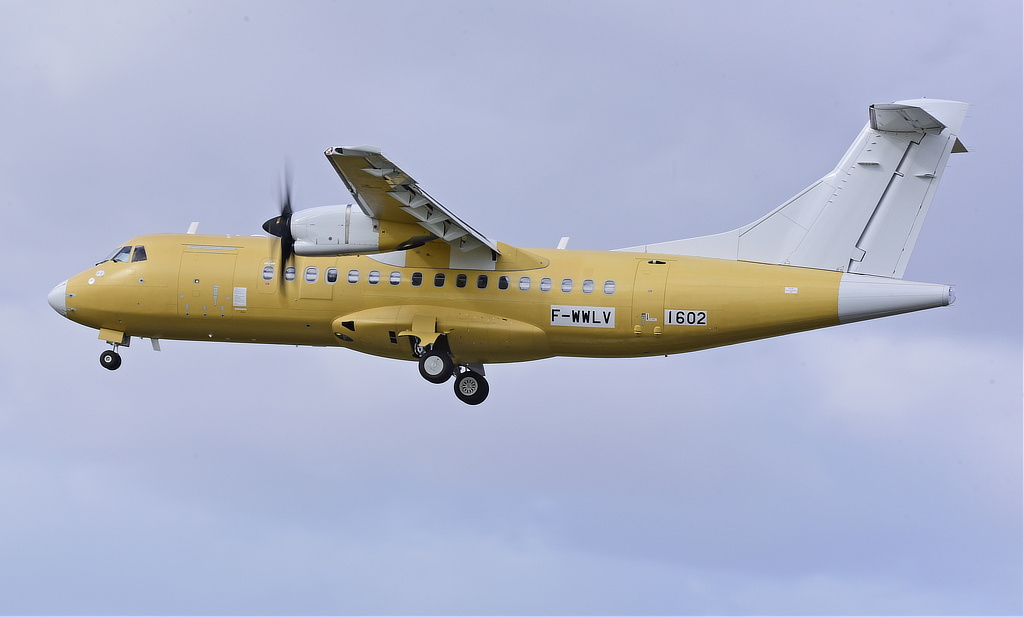 ATR 42, msn 1602, Test Registration Number F-WWLV